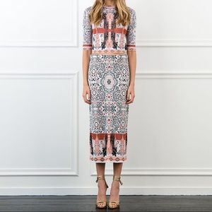 RACHELZOE Caleigh Knit Midi Skirt & Leta Sweater